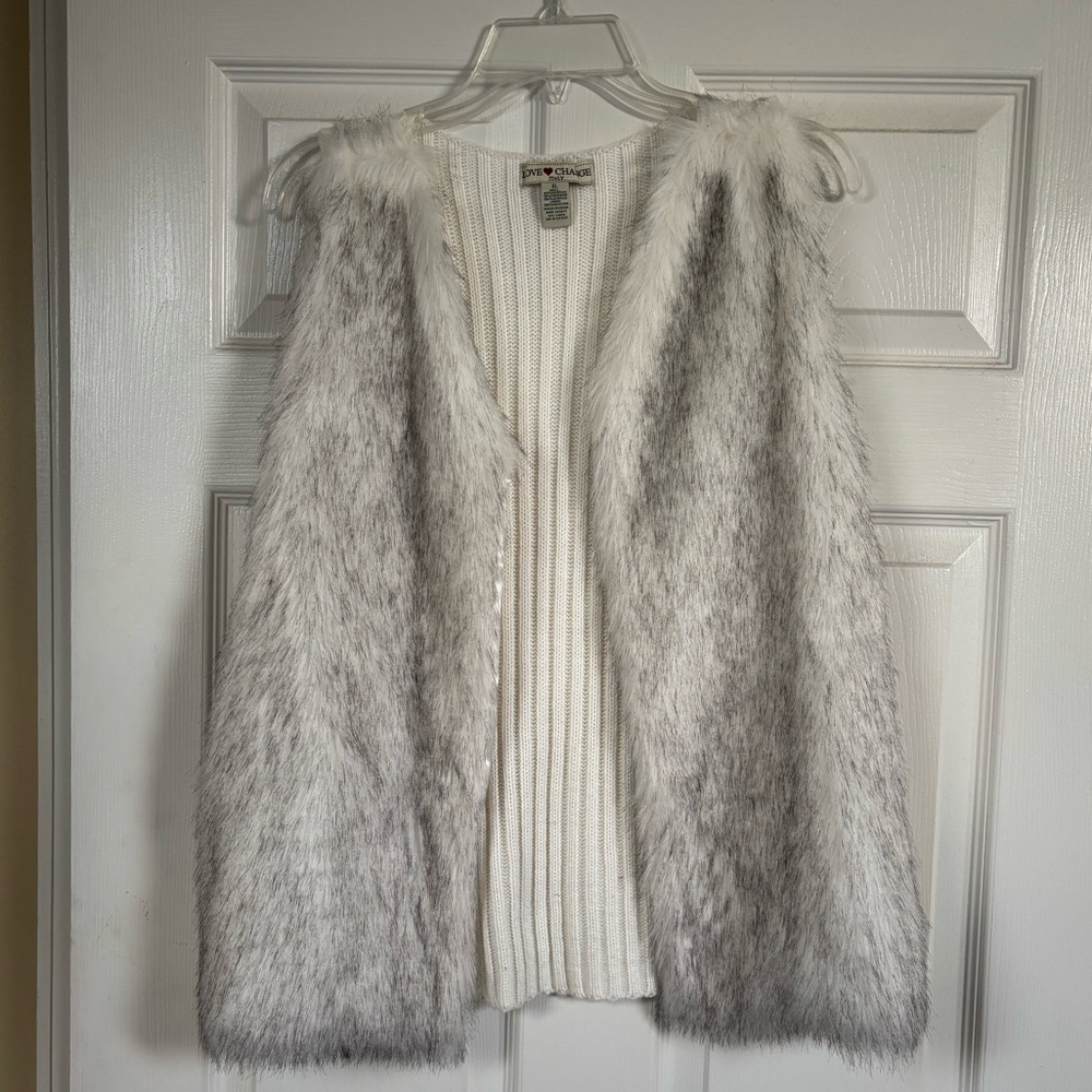 Faux fur vest